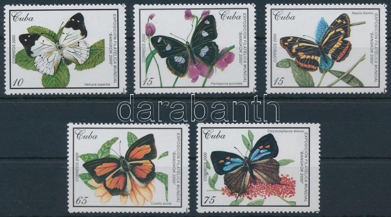 Nemzetközi bélyegkiállítás BANGKOK 2000: Lepkék sor, International Stamp Exhibition BANGKOK 2000: Butterflies set