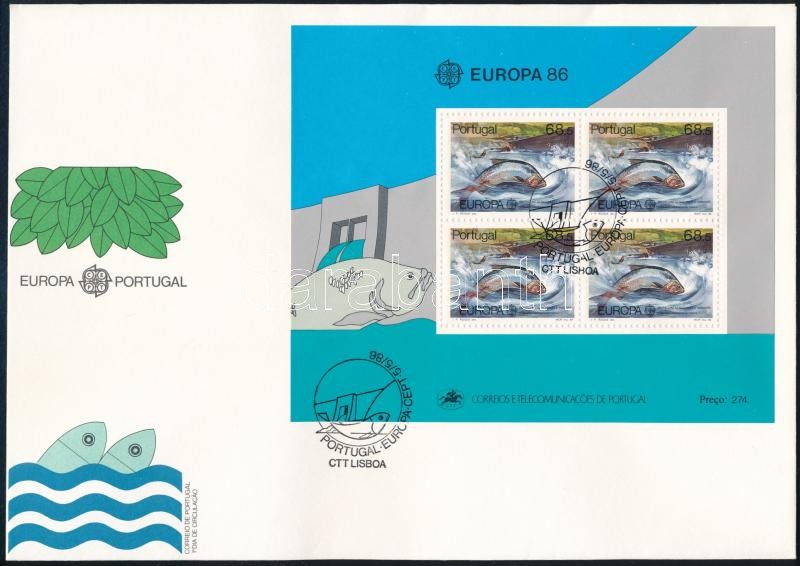 Europa CEPT Nature and Environmental Protection block FDC, Europa CEPT Természet- és környezetvédelem blokk FDC-n