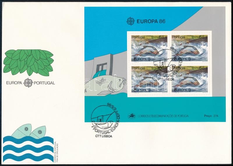 Europa CEPT Nature and Environmental Protection block FDC, Europa CEPT Természet- és környezetvédelem blokk FDC-n