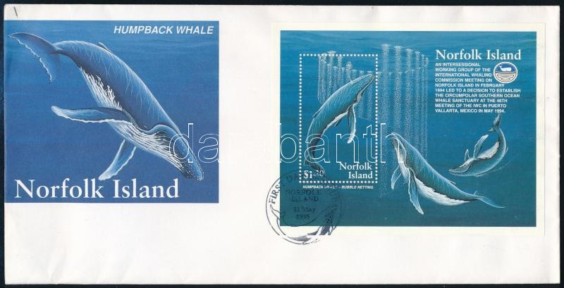 Whales block FDC, Bálnák blokk FDC-n