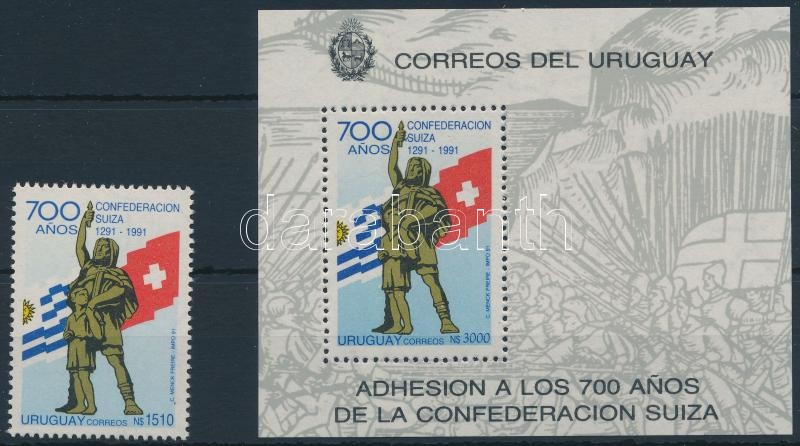 Swiss Confederation set + block, Svájci Államszövetség sor + blokk