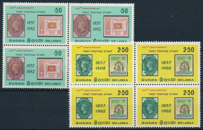 Bélyeg sor négyestömbökben, Stamp blocks of 4