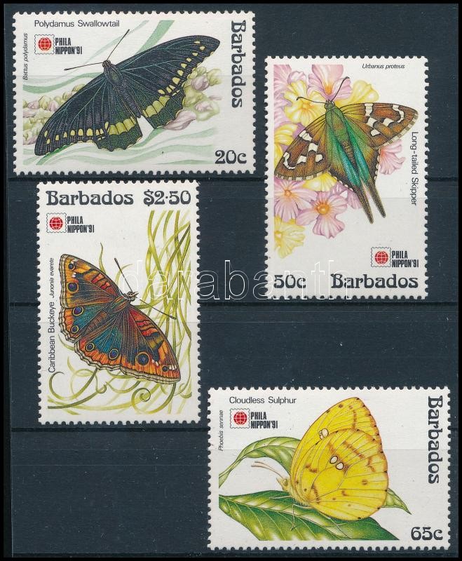 International Stamp Exhibition, Tokio Butterfly set, Nemzetközi bélyegkiállítás, Tokió, lepke sor