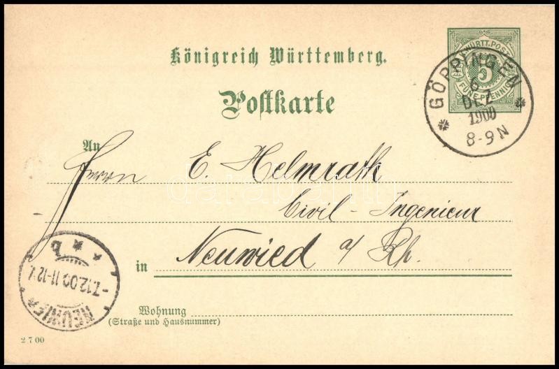 Német államok Württemberg 1900