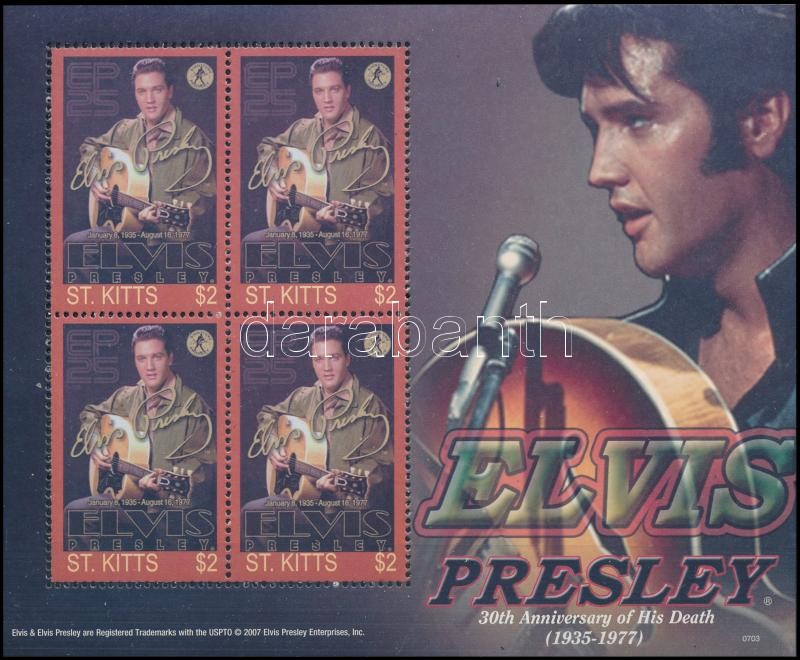 Elvis Presley kisív, Elvis Presley mini sheet