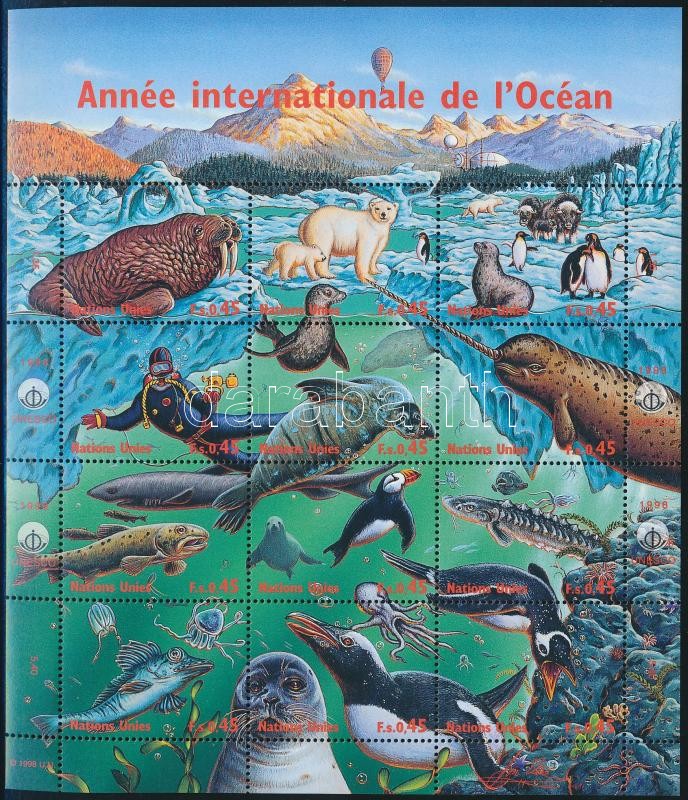 International Year of the Ocean minisheet, Az óceán nemzetközi éve kisív