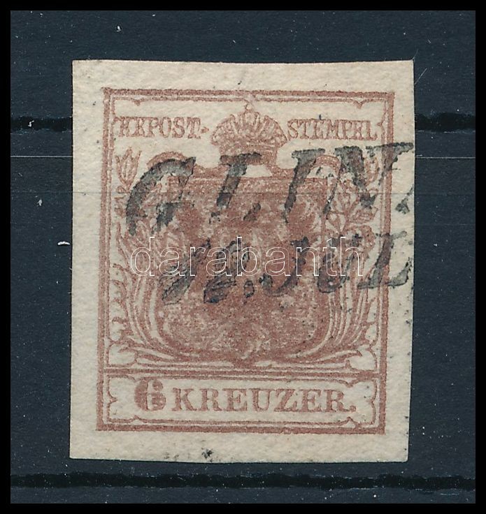 6kr rusty brown, highlighted middle part 