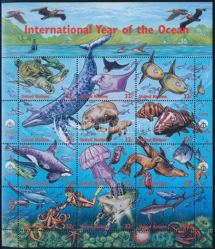 International Year of the Ocean minisheet, Az óceán nemzetközi éve kisív