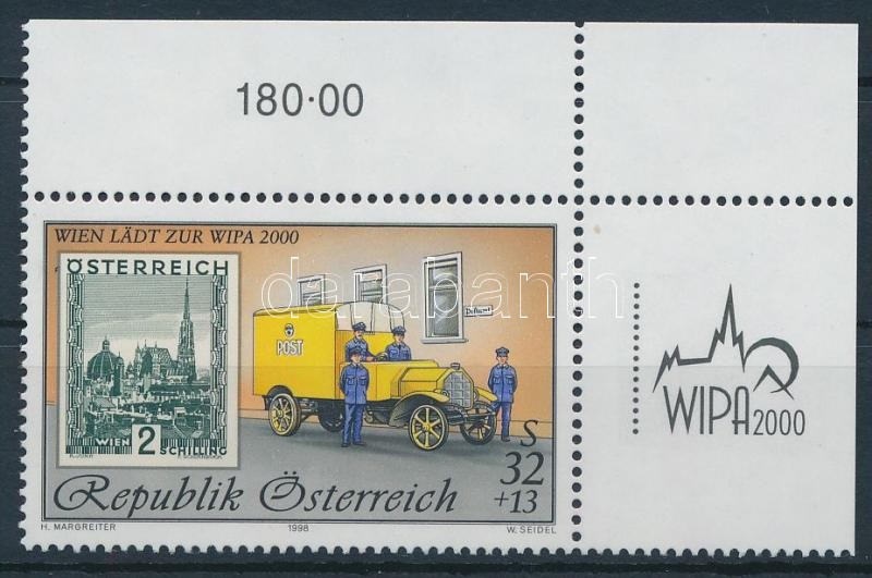 WIPA 2000, Vienna corner stamp, WIPA 2000, Bécs ívsarki bélyeg