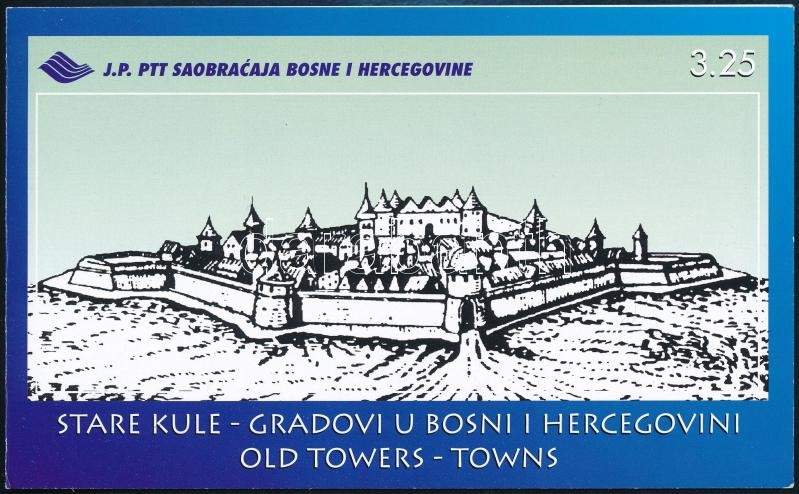 Régi városok bélyegfüzet, Old towns stamp booklet