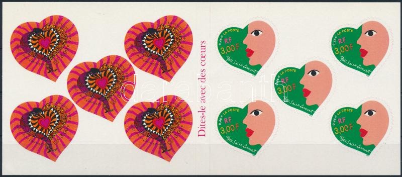 Valentine's Day self-adhesive stamp-booklet, Valentin Nap öntapadós bélyegfüzet
