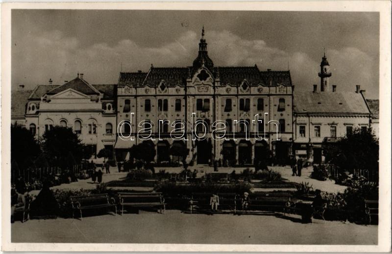 Szatmárnémeti, Satu Mare; Pannónia szálló és park. Huszár Aladár kiadása / hotel and park