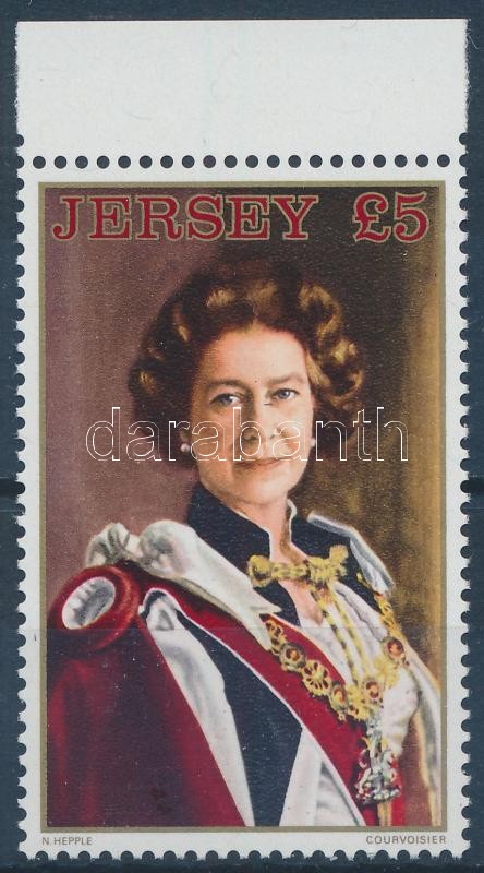 Elizabeth II margin stamp, II. Erzsébet brit királynő ívszéli bélyeg