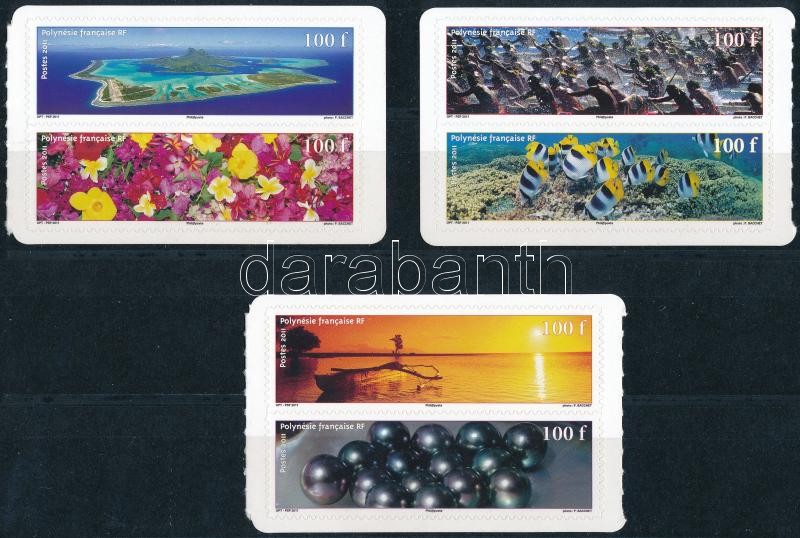 Természet 3 db bélyegfüzetlap, Nature 3 stamp-booklet sheets