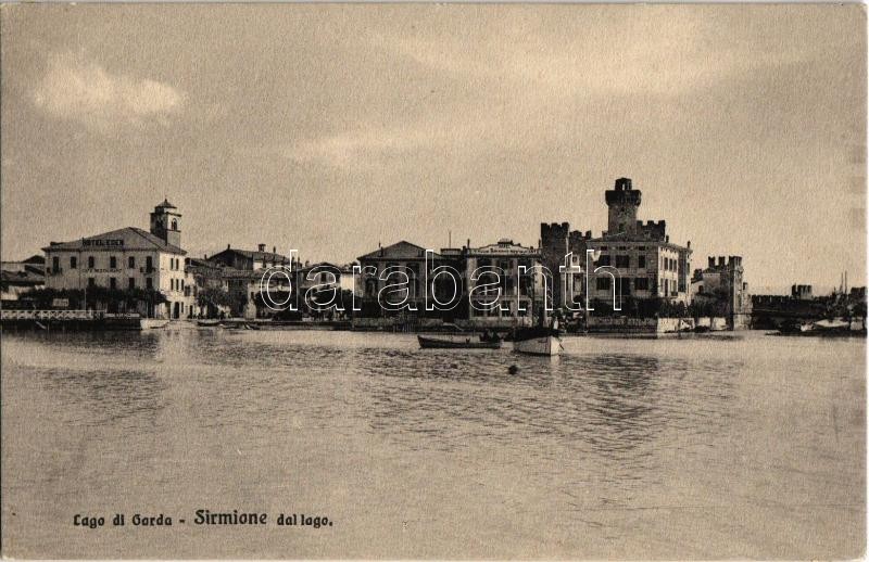 Sirmione, Lago di Garda, Hotel Eden / lake, hotel, boats