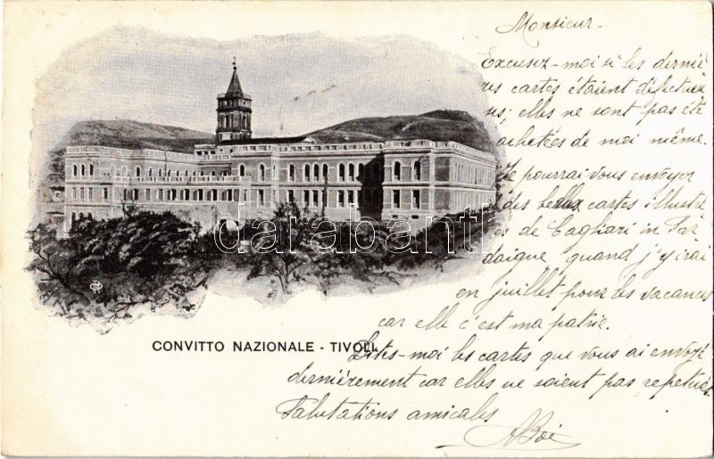 1905 Tivoli, Convitto Nazionale / boarding school (crease)