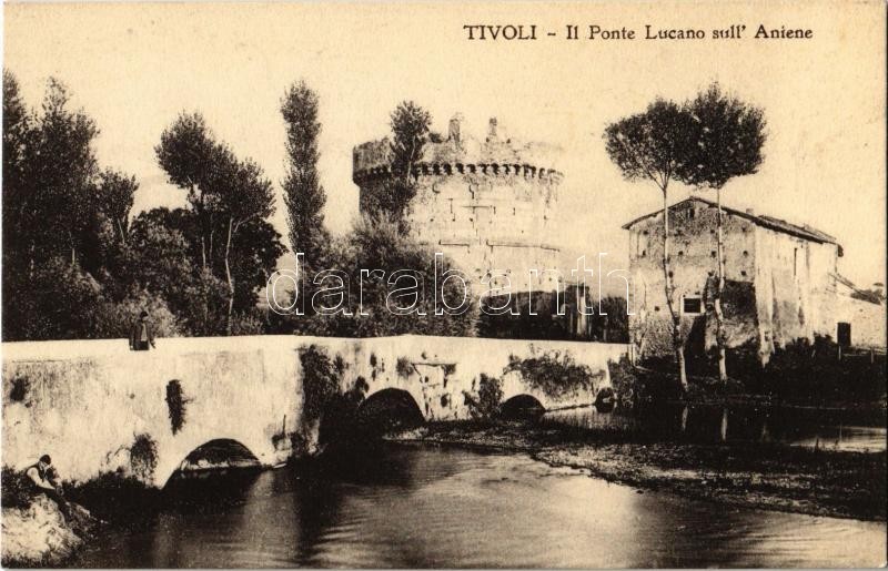 Tivoli, Il Ponte Lucano sull' Aniene / river, bridge, tower