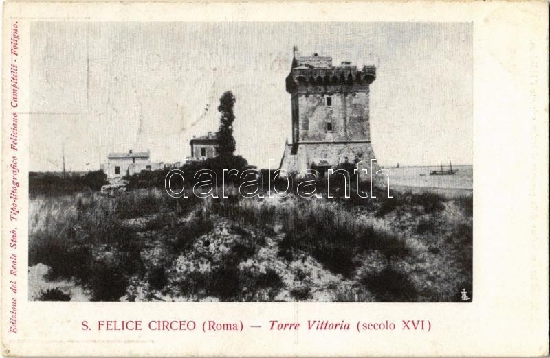 1910 San Felice Circeo, Torre Vittoria / tower