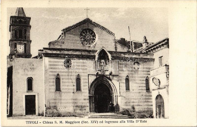 Tivoli, Chiesa S. M. Maggiore ed ingresso alla Villa D'Este / church, villa entrance