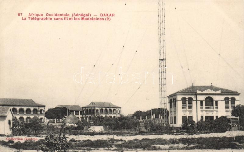 Dakar, Iles de la Madeleine, La Télégraphie sans fil / wireless telegraph