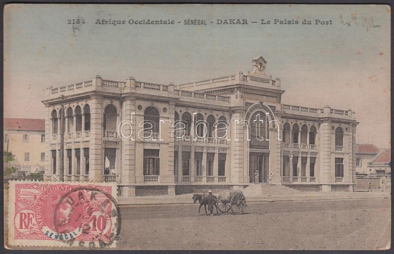 1912 Dakar, Le Palais du Port / harbour, palace. TCV card