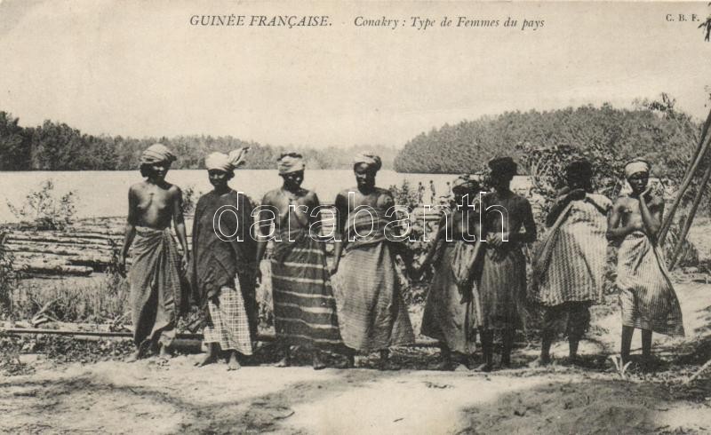 Conakry, Type de Femmes du pays / indigenous women, Guinean folklore, Guineai folklór