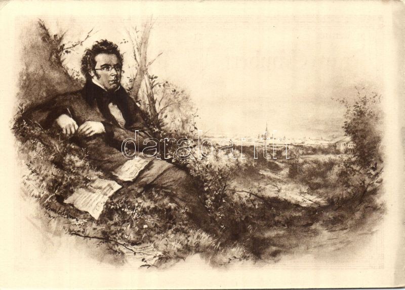 Franz Schubert obituary card