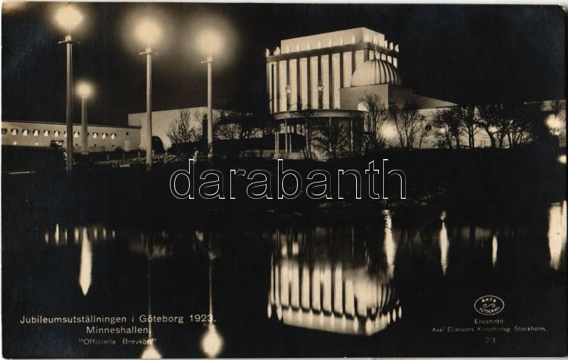 1923 Göteborg, Jubileumutstallningen, Minneshallen / exhibition, memorial hall