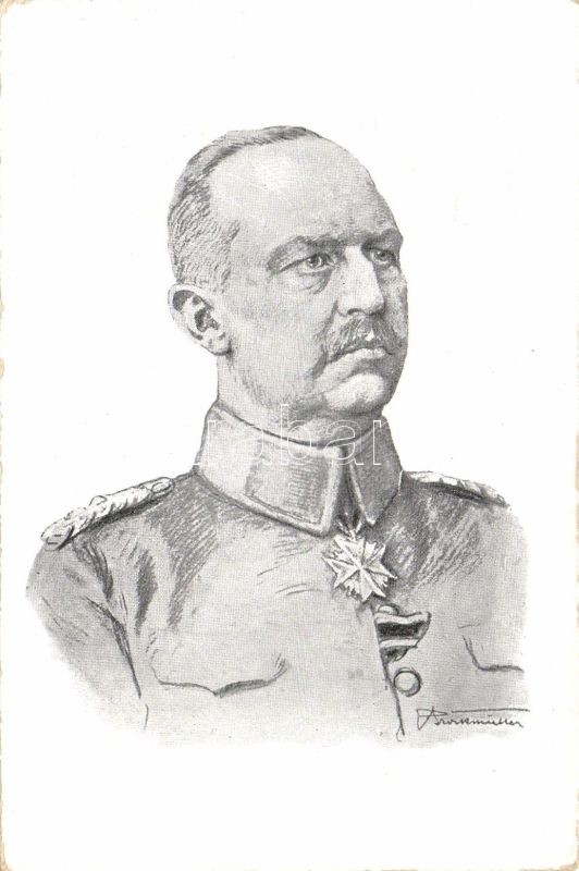 Erich Ludendorff, artist signed