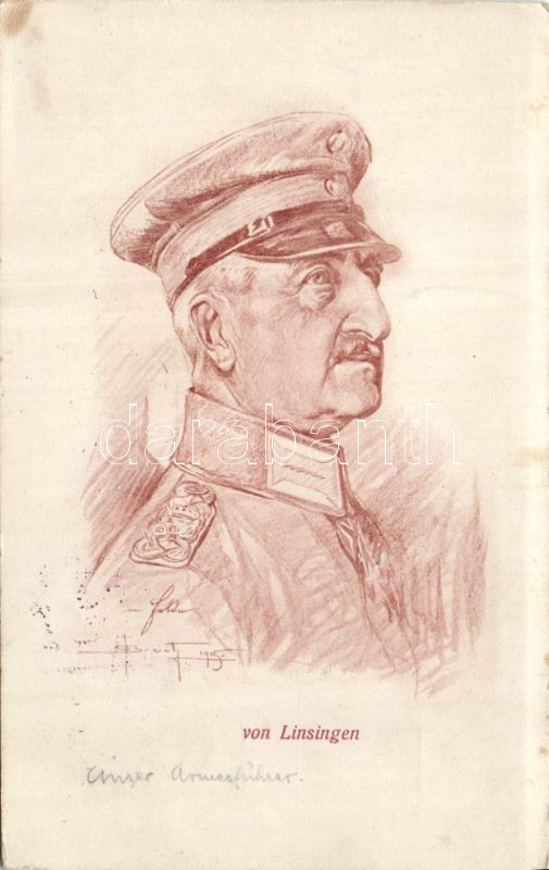 Alexander von Linsingen, artist signed