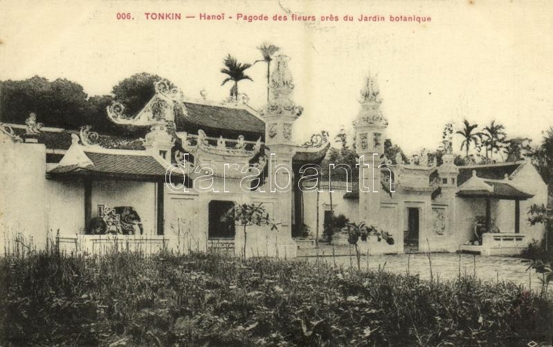 Hanoi (Tonkin), Pagode des fleurs prés de Jardin botanique / pagoda at the botanical garden