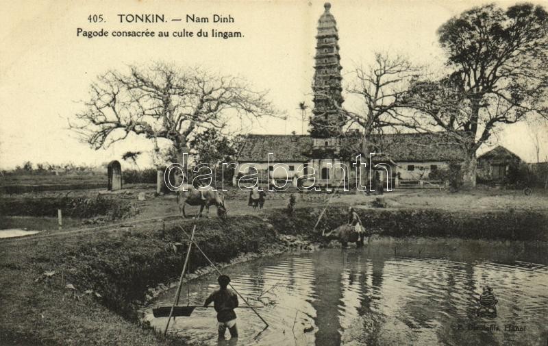 Nam Dinh (Tonkin), Pagoda consacrée au culte du lingam / pagoda dedicated to the worship of lingam