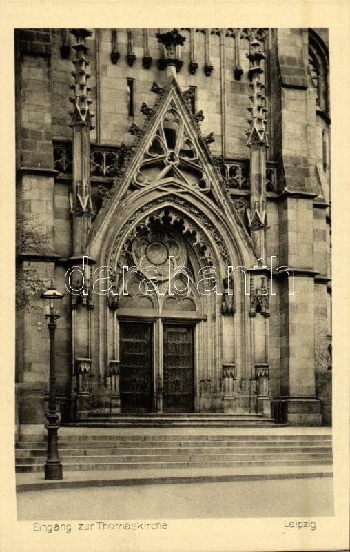 Leipzig, Eingang zur Thomaskirche / church, entrance