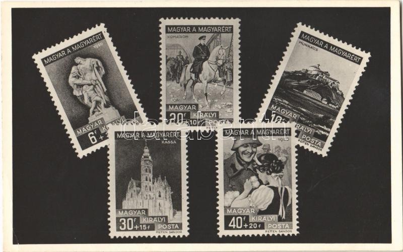 Hungarian stamps, special issue of 1938-1939, "Magyar a magyarért", 1938-1939 alkalmi bélyegsorozata