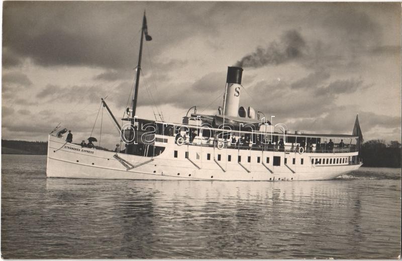 Strangnas Express / Swedish steamship, photo, Svéd gőzhajó "Strangnas Express", photo