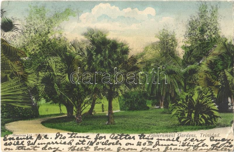 1908 Trinidad, Government Gardens