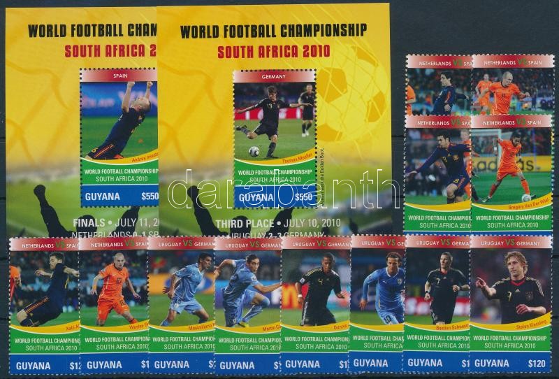Labdarúgó-világkupa 2010, Dél-Afrika sor + blokksor, Football World Cup 2010, South Africa set + blockset