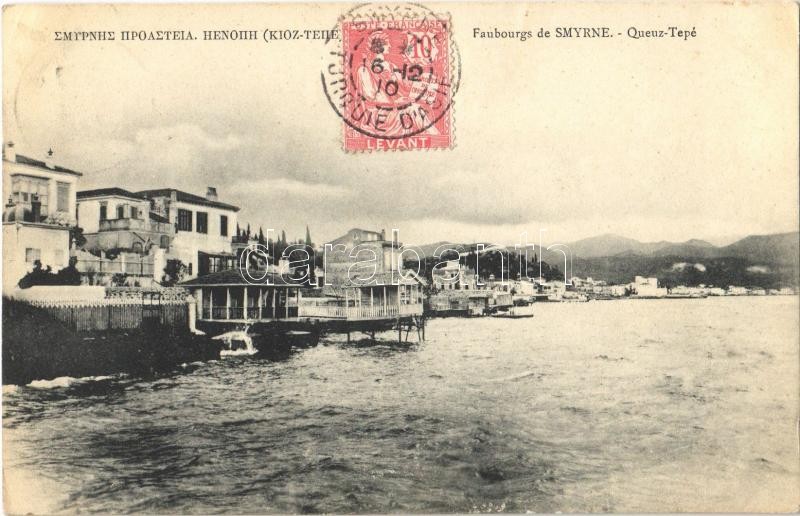 Izmir, Smyrne; Queuz-Tepé / general view, TCV card