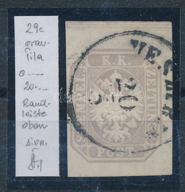 Newspaper stamp, greylilac with margin 