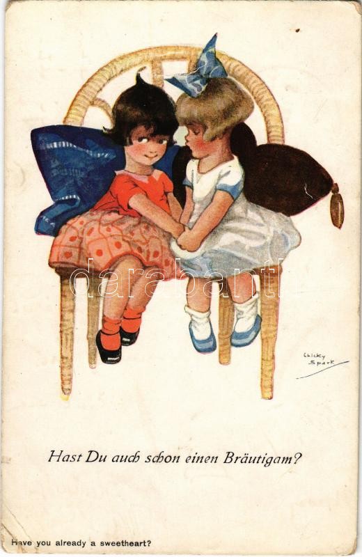 1922 Hast Du auch schon einen Bräutigam? / Children love affairs. No. 608. s: Chicky Spark, 1922 Gyerekek szerelmi gondjai No. 608. s: Chicky Spark