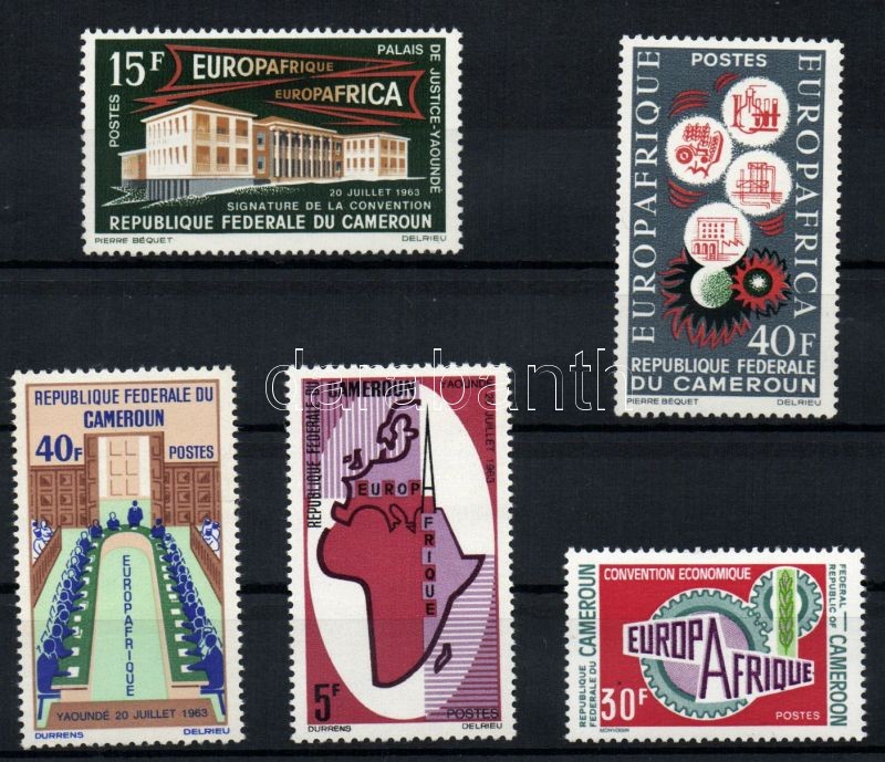1964/1970 EUROPAFRIQUE 5 diff. stamps, 1964/1970 EUROPAFRIQUE 5 klf bélyeg, 1964/1970 EUROPAFRIQUE 5 verschiedene Marken