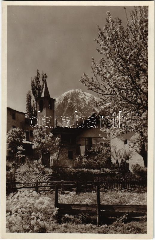 Courmayeur, Verrand e M. Bianco / church, mountain