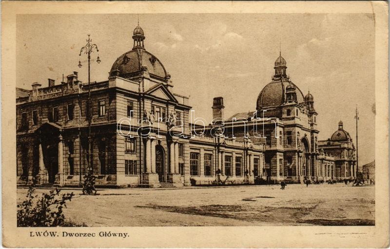 1930 Lviv, Lwów, Lemberg; Dworzec Glówny / Hauptbahnhof / railway station