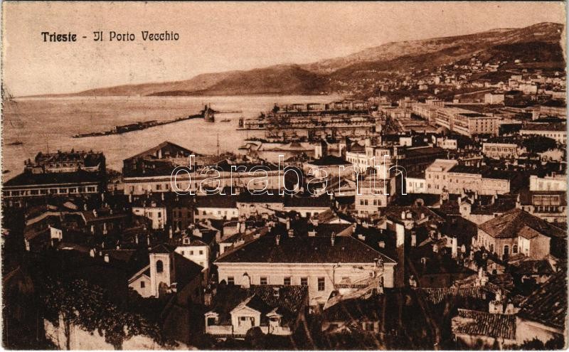1919 Trieste, Trieszt, Trst; Il Porto Vecchio / the old port