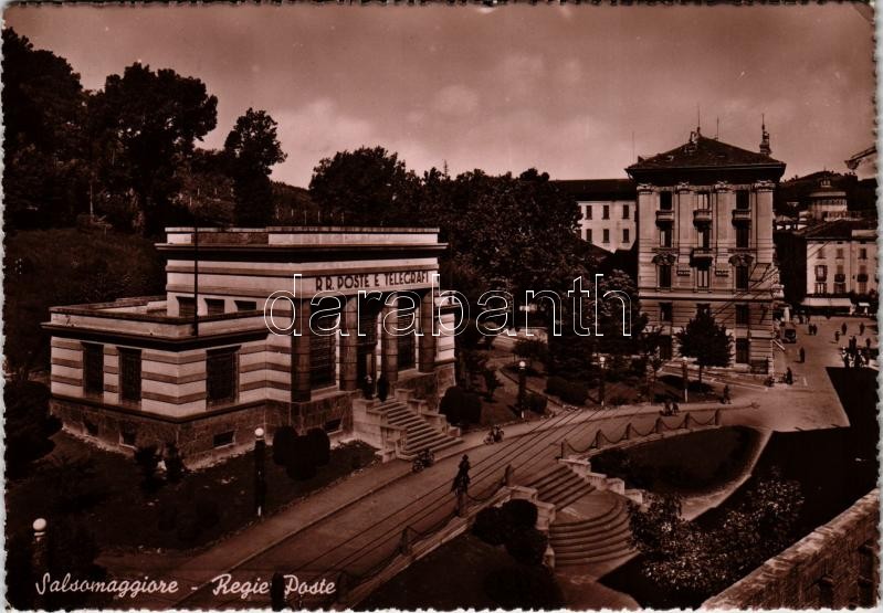 1942 Salsomaggiore Terme, Regie Poste e Telegrafi / post and telegraph office, automobile, bicycles. Ediz. Sorelle Magnotti