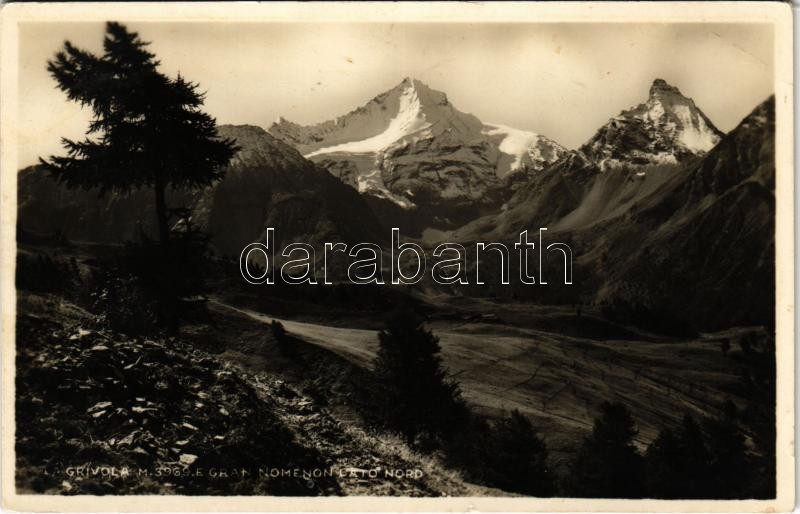 1934 Alpi Graie, Graian Alps; La Grivola e Grand Nomenon Lato Nord / mountains