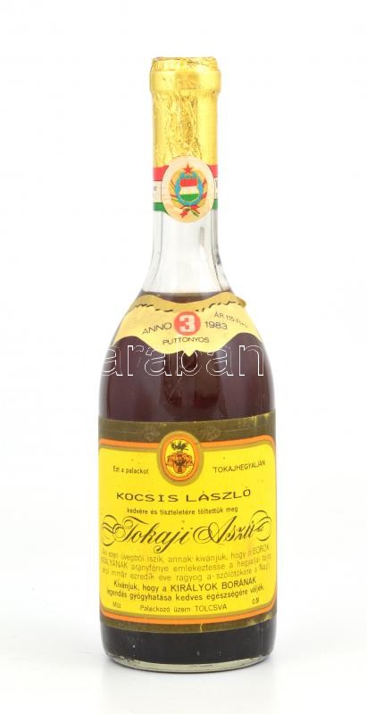 1983 Tolcsva Tokaji Asz 3 puttonyos 0 5 l. Darabanth Kft