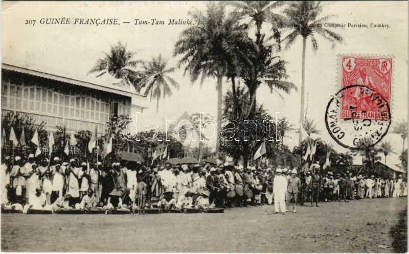 Guinée Francaise, Tam-tam Malinké / native orchestra, festival day