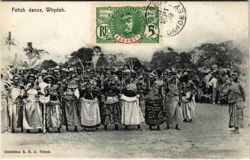 Ouidah, Whydah; Fetish dance, African folklore