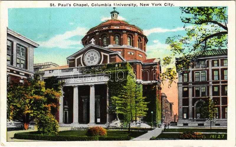 1932 New York, St. Paul's Chapel, Columbia University